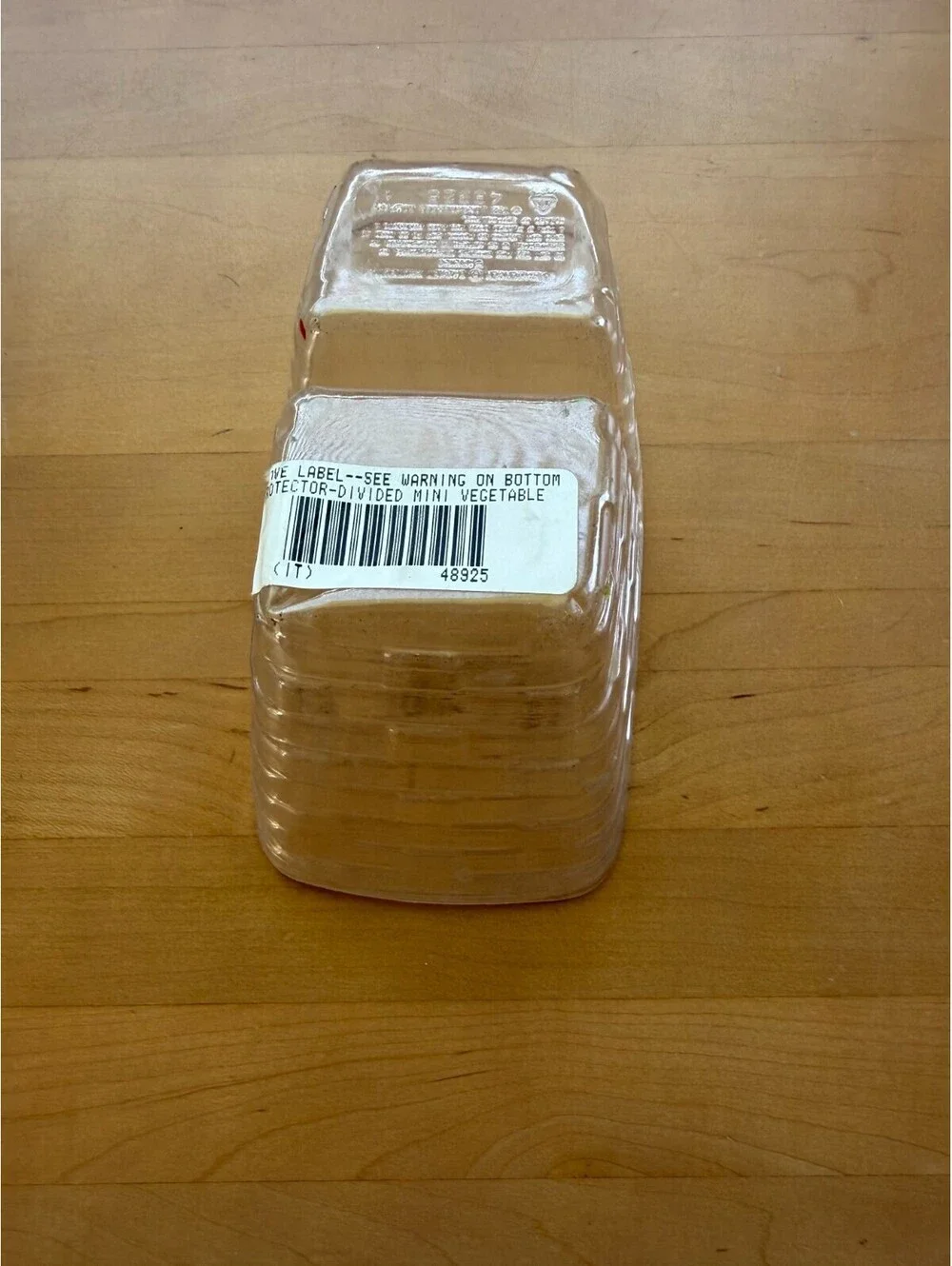 Longaberger Mini Vegetable Basket Clear Plastic Protector #48925 7.75L 4.5W 4.5H